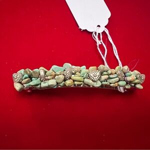 Faux Turquoise Stone Hair Clip